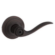 Kwikset Signature Series 730TNL 11P 6AL RCS Privacy Lever, Thumbturn Lock, Venetian Bronze, Zinc, Residential, 2 Grade