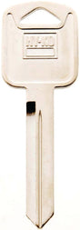 Hy-Ko 11010H75 Key Blank, Brass, Nickel, For: Ford, Lincoln, Mercury Vehicles, H75 Key Number, Pack of 10
