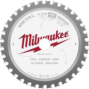 Milwaukee 48-40-4215 Circular Saw Blade, 5-7/8 in Dia, 20 mm Arbor, 34-Teeth, Carbide Cutting Edge