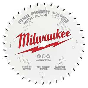 Milwaukee 48-40-0524 Circular Saw Blade, 5-3/8 in Dia, 10 mm Arbor, 36-Teeth, Carbide Cutting Edge