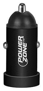 PowerZone KL-062CU USB Car Charger, Black