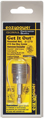 Eazypower 81379 One Way Screw Remover, #15 Bolt/Screw, HSS