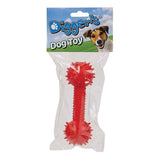 Boss Pet Digger's Red Rubber Spiked TPR Dumbbell w/Bell Dog Toy Medium 1 pk