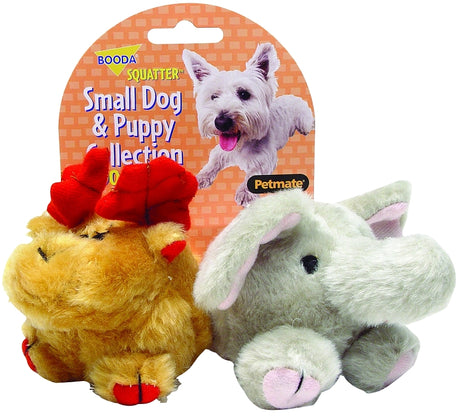 Zoobilee 0353595 Dog Toy, S, Elephant, Moose, Synthetic Fabric, Multi-Color