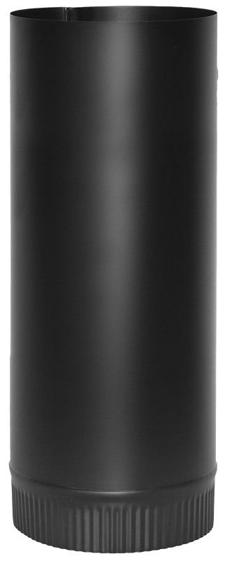 Imperial BM0102 Stove Pipe, 6 in Dia, 12 in L, Steel, Black, Pack of 10