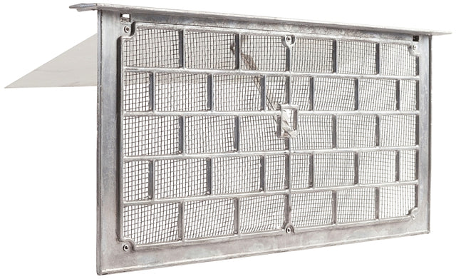 Master Flow LW1L Foundation Vent, 16 in W, 8 in H, 50 sq-in Net Free Ventilating Area, Aluminum, Pack of 12