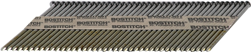 Bostitch PT-12D131GFH2 Framing Nail, 3-1/4 in L, Steel, Galvanized, Clipped Head, Smooth Shank