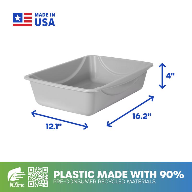 Petmate Plastic Assorted Litter Pan 1 pk