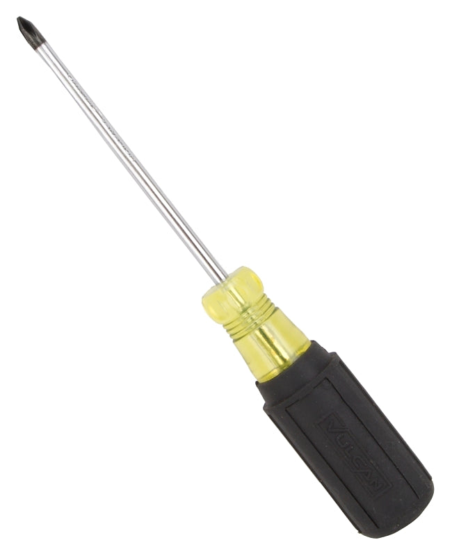 Vulcan MP-SD11 Screwdriver, 1 Drive, Phillips Drive, 7-5/8 in OAL, 4 in L Shank, PVC/Rubber Handle