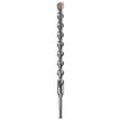 Bosch Bulldog HC2124 Hammer Drill Bit, 3/4 in Dia, 12 in OAL, Optimized Flute, 4-Flute, 25/64 in Dia Shank