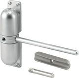 Gibcloser USA KC60HD Door Closer, Automatic, Satin Chrome, 150 lb