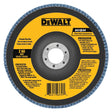 DEWALT DW8352 Flap Disc, 4-1/2 in Dia, 7/8 in Arbor, Coated, 60 Grit, Medium, Zirconium Oxide Abrasive