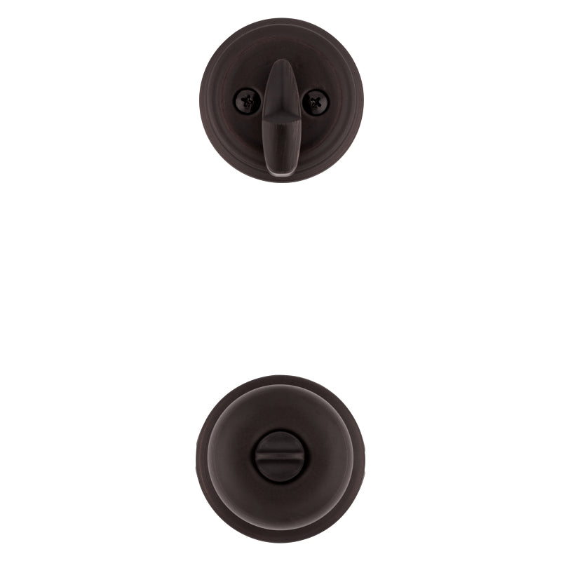 Kwikset Signature Series 99910-035 Combination Lockset, Knob Handle, Juno Design, Venetian Bronze, 2 Grade