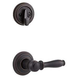 Kwikset 966ADL-11P Handleset Interior Trim, Tuscan Bronze, Left, Right Hand