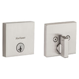 Kwikset Signature Series 258 SQT 15 SMT CP K4 V1 Deadbolt, 1 Grade, Zinc, Satin Nickel, 2-3/8, 2-3/4 in Backset