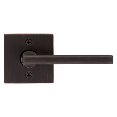 Kwikset Signature Series 154HFL SQT 11P Passage Lever, Non-Locking Lock, Venetian Bronze, Zinc, Residential, 2 Grade