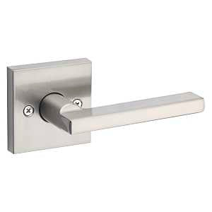 Kwikset Signature Series 157HFL SQT 15 CP Half Inactive Dummy Lever, Satin Nickel, Zinc, Residential, Reversible Hand