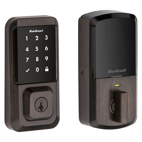 Kwikset Halo Series 939 WIFI TSCR 11P Electronic Deadbolt, Venetian Bronze, Residential, AAA Grade, Zinc