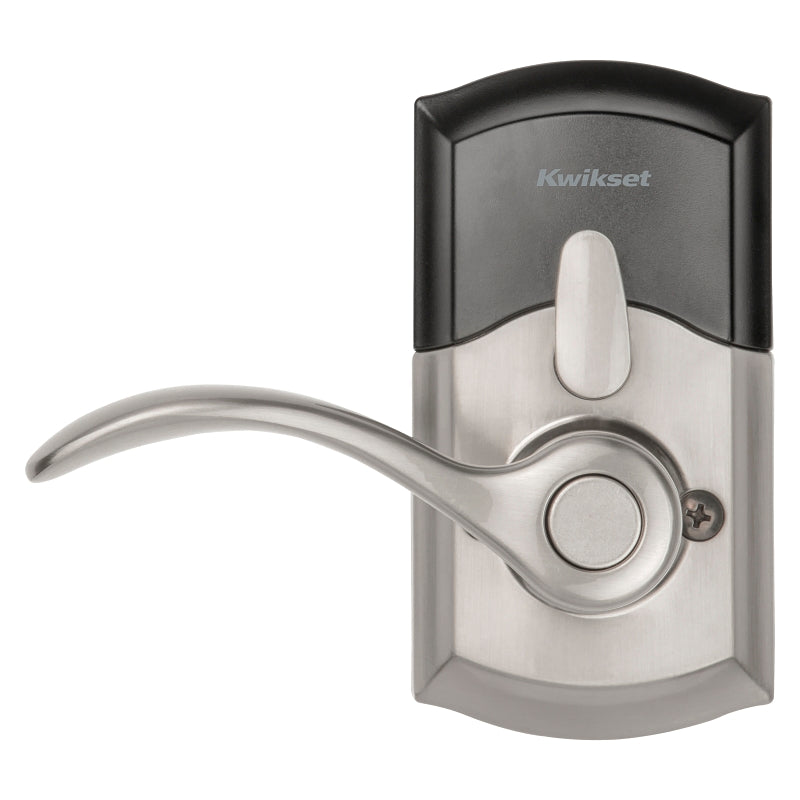 Kwikset 955PML 15 SMT CP Electronic Entry Lock, Satin Nickel, Commercial, AAA Grade, Zinc, Keypad Included