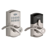 Kwikset 955PML 15 SMT CP Electronic Entry Lock, Satin Nickel, Commercial, AAA Grade, Zinc, Keypad Included