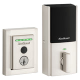 Kwikset Halo Series 959 CNT FPTR WIFI 15 Electronic Deadbolt, Satin Nickel, Residential, Brass/Steel, OS: Android