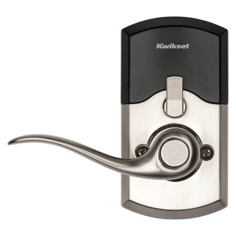 Kwikset 911TNL 15 SMT Electronic Entry Lock, Satin Nickel, Residential, AAA Grade, Metal, Universal Hand