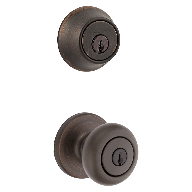 Kwikset 92420-045 Combination Lockset, Knob Handle, Cove Design, Venetian Bronze