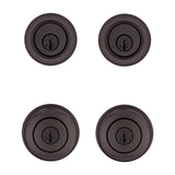 Kwikset Cove Series 92420-063 Entry Knob and Single Cylinder Deadbolt, Knob Handle, Venetian Bronze, Yes, 3 Grade, Metal