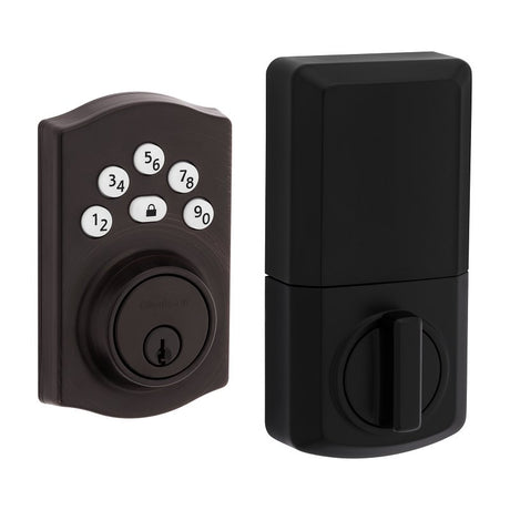 Kwikset Powerbolt 240 Series 992400-003 Keypad Electronic Lock, 3 Grade, Zinc, Venetian Bronze, KW1 Keyway