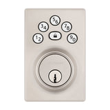 Kwikset Powerbolt 240 Series 992400-004 Keypad Electronic Lock, Contemporary, 3 Grade, Satin Nickel, KW1 Keyway, 1/PK