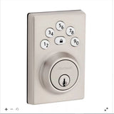 Kwikset Powerbolt 240 Series 992400-004 Keypad Electronic Lock, Contemporary, 3 Grade, Satin Nickel, KW1 Keyway, 1/PK
