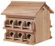 Heath M-12DP Bird House, 2-3/4 in W, 2-3/4 in D, 10 in H, Cedar/Redwood, Brown