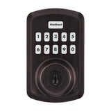 Kwikset Powerbolt 250 Series 992500-003 Keypad Electronic Lock, 3 Grade, Zinc, Venetian Bronze, KW1 Keyway