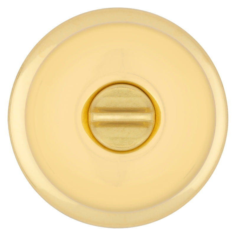 Kwikset Signature Series 740J3SMTCP Keyed Entry Knob, Metal, Polished Brass