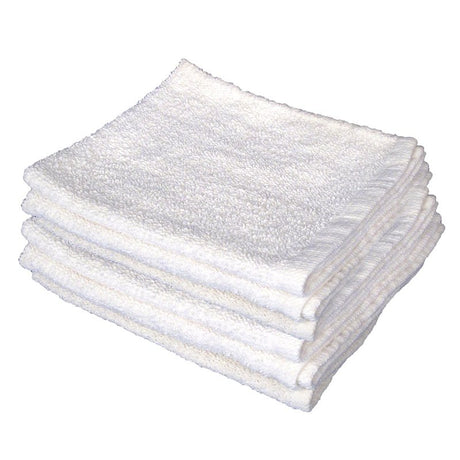 Buffalo 60221 Terry Towel, White, 24, 17 in L, 14 in W, Cotton