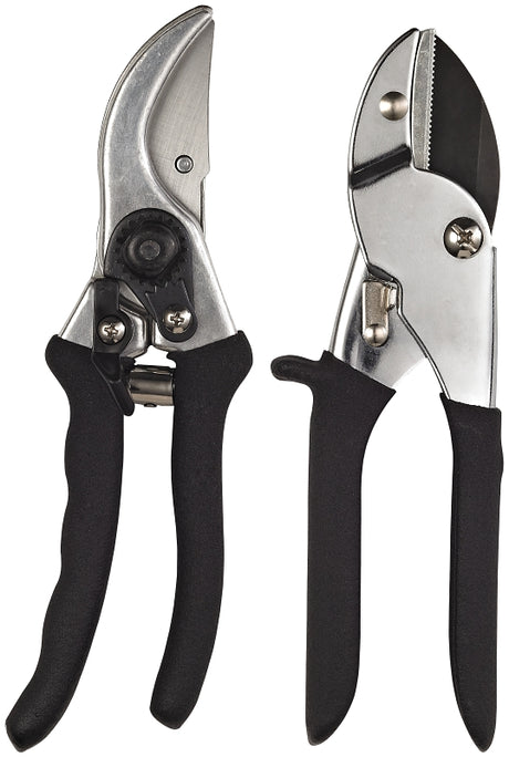 Landscapers Select GP1002+GP1013A Pruner Set, 1/2 in Cutting Capacity, Steel/Zinc Blade, Steel/Zinc Handle, Pack of 12