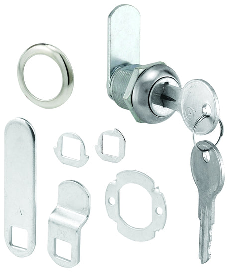 Defender Security U 9941KA Lock, Cam, Keyed Lock, Y11 Yale Keyway, Stainless Steel, Chrome