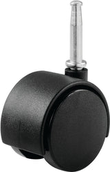 Shepherd Hardware 9418 Swivel Caster, 2 in Dia Wheel, Nylon Wheel, Black, 75 lb