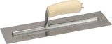 Marshalltown MXS56 Finishing Trowel, 12 in L Blade, 3 in W Blade, Spring Steel Blade, Curved Handle, Wood Handle