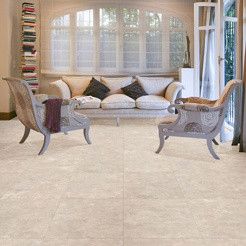 Perfection Floor Tile ITNS570FS50 Floor Tile, 20 in L Tile, 20 in W Tile, Granite Pattern, Fieldtone