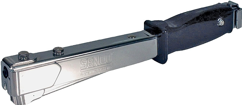 Senco PC0700 Hammer Stapler, 168 Magazine, 7/16 in W Crown, 3/8 in L Leg, Steel Staple