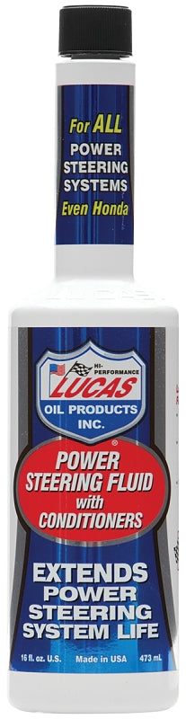 Lucas Oil 10442 Power Steering Fluid Amber, 16 oz Bottle, Pack of 12