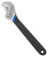 Vulcan JL149123L Adjustable Wrench, 12 in OAL, 1.04 in Jaw, Steel/Vinyl, Chrome, Non-Slip Handle