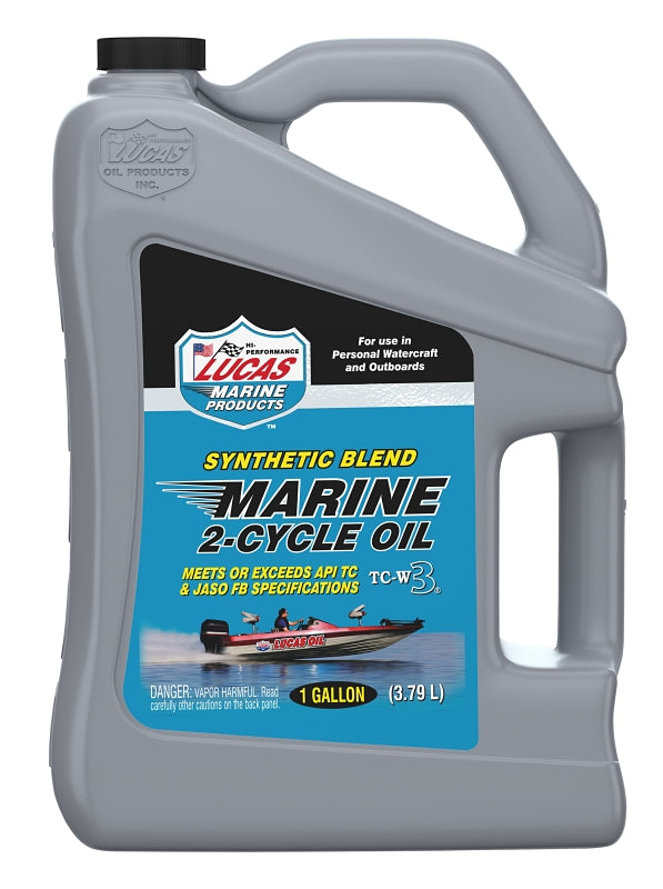 Lucas Oil 10861 2-Cycle Synthetic Marine Oil, 1 gal Jug, Pack of 4