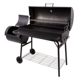 American Gourmet Charcoal Offset Smoker Black