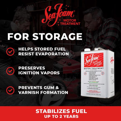 Sea Foam Gasoline/2 and 4 Cycle Engine Complete Fuel System Cleaner 1 gal, Pack of 4