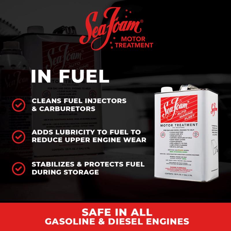 Sea Foam Gasoline/2 and 4 Cycle Engine Complete Fuel System Cleaner 1 gal, Pack of 4