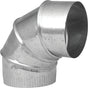 Imperial GV0296-C Adjustable Elbow, 6 in Connection, 30 Gauge, Galvanized Steel