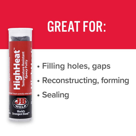 J-B Weld High Heat High Strength Automotive Epoxy Putty 2 oz