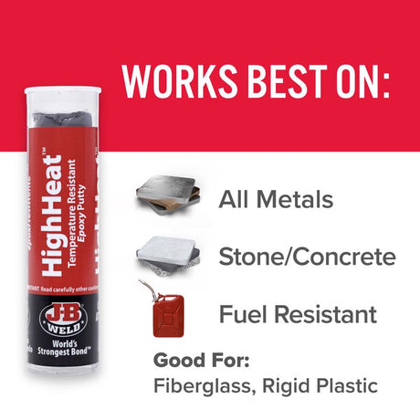 J-B Weld High Heat High Strength Automotive Epoxy Putty 2 oz